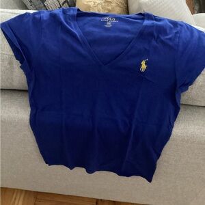 Polo Ralph Lauren Blue V-Neck T-Shirt